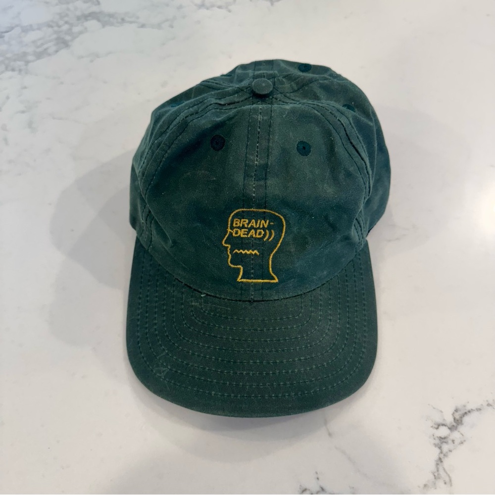 Brain Dead Waxed Cotton Baseball Hat